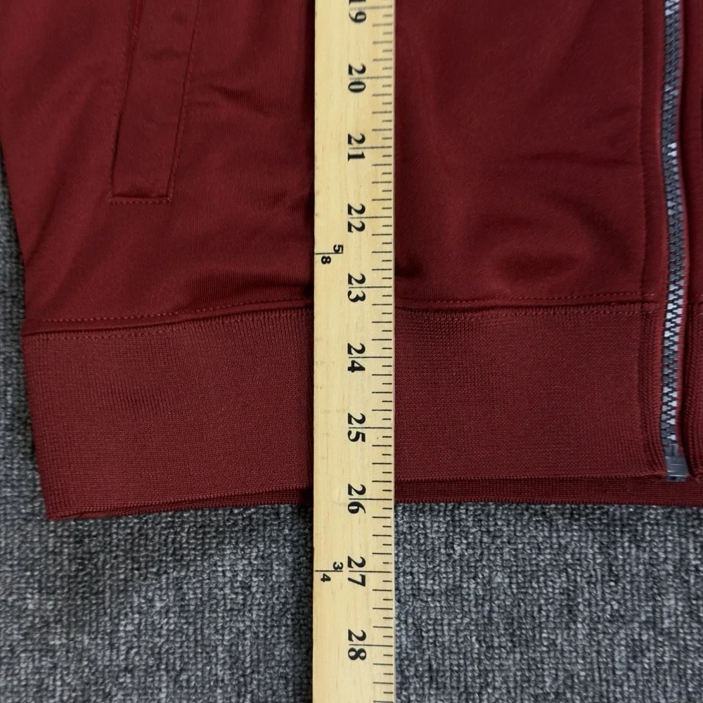 The North Face Track Jacket Men's‎ Medium Rust Red Black Full Zip Outdoor Casual